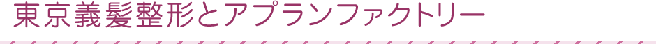 東京義髪整形とアプランファクトリー